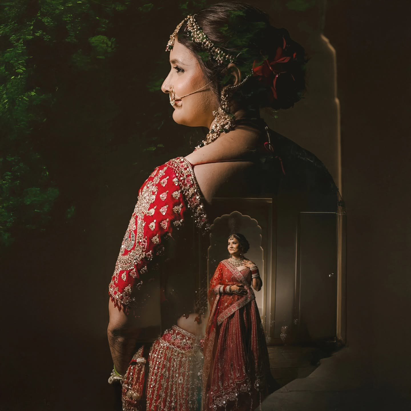 Premium bridal portrait by Mishra Digital Studio